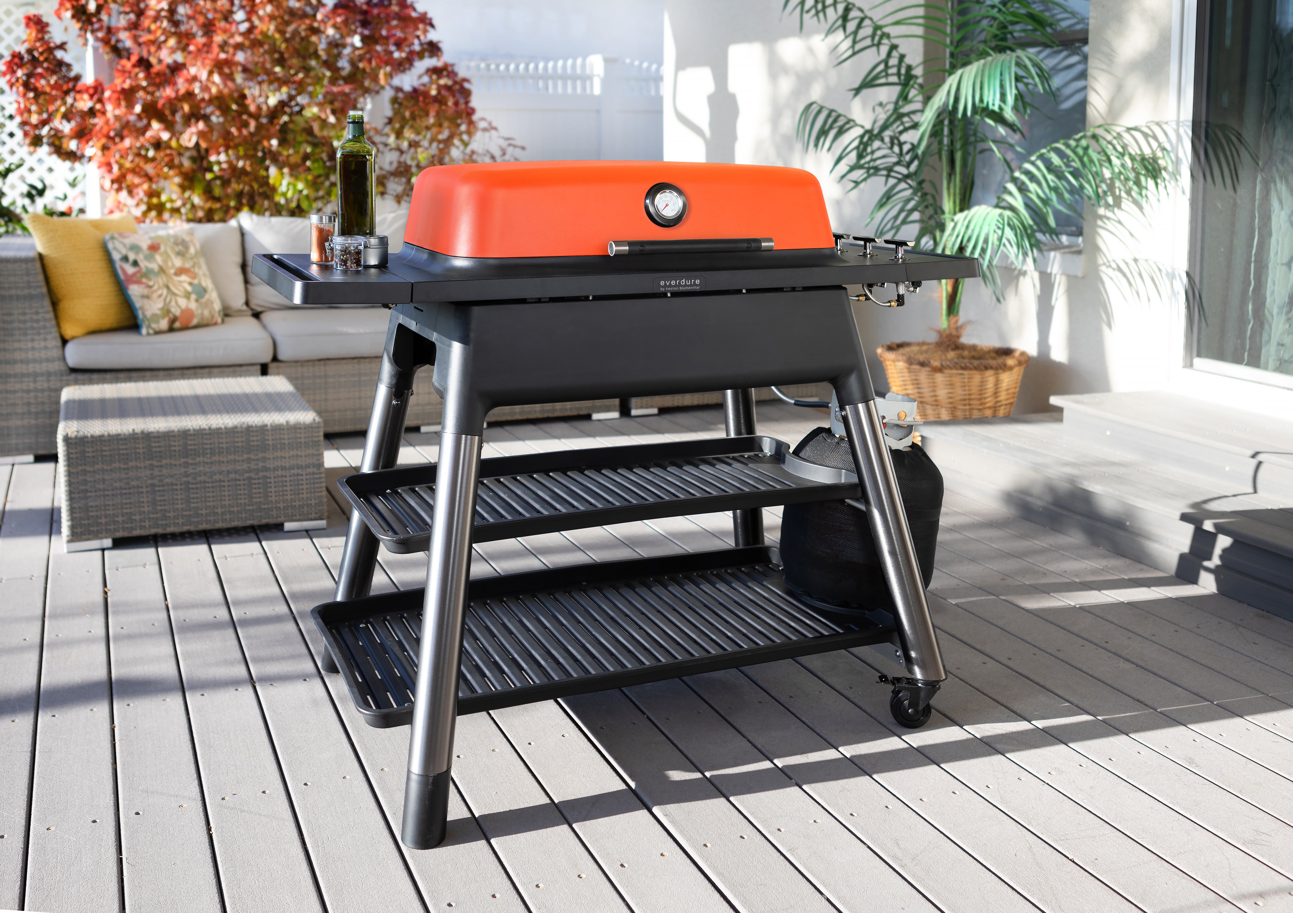 Everdure Furance 3 Burner Gas Grill and Cart - Backyard Livings