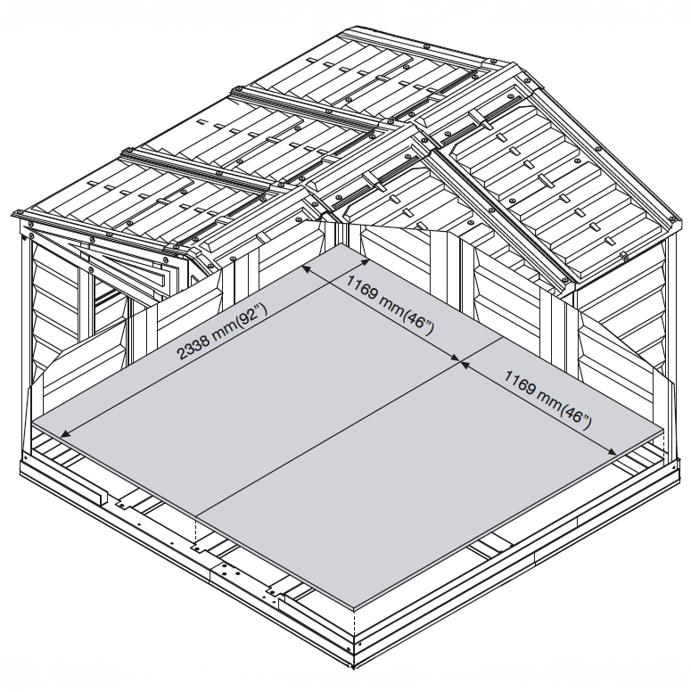 Duramax 8ft x 8ft Duramate Vinyl Shed with Foundation Kit