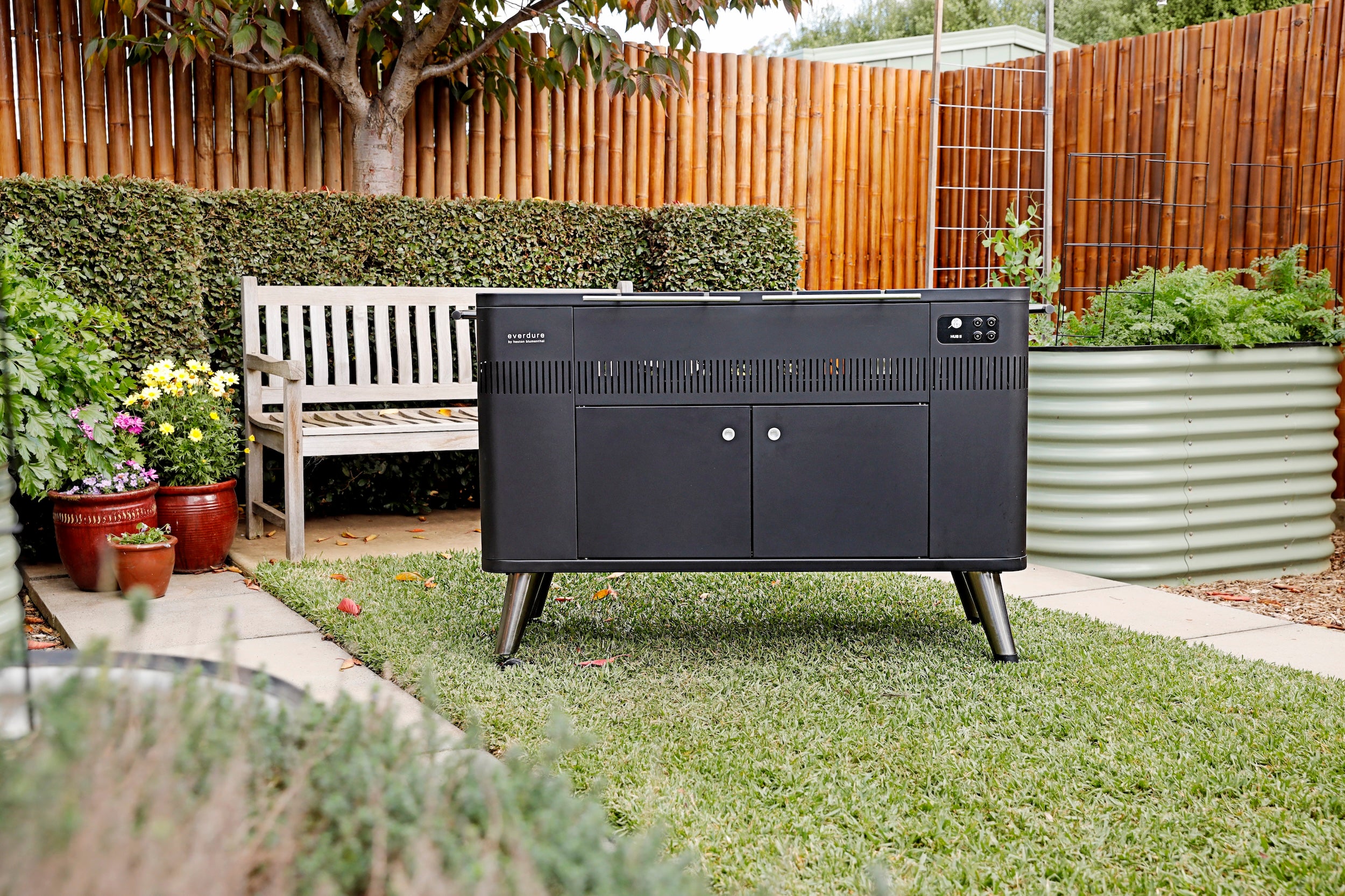 Everdure HUB 2 Charcoal Grill w/ Electric Ignition - Backyard Livings