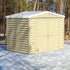 Duramax 8ft x 5.5ft DuraMate Vinyl Storage Shed with Foundation - Backyard Livings