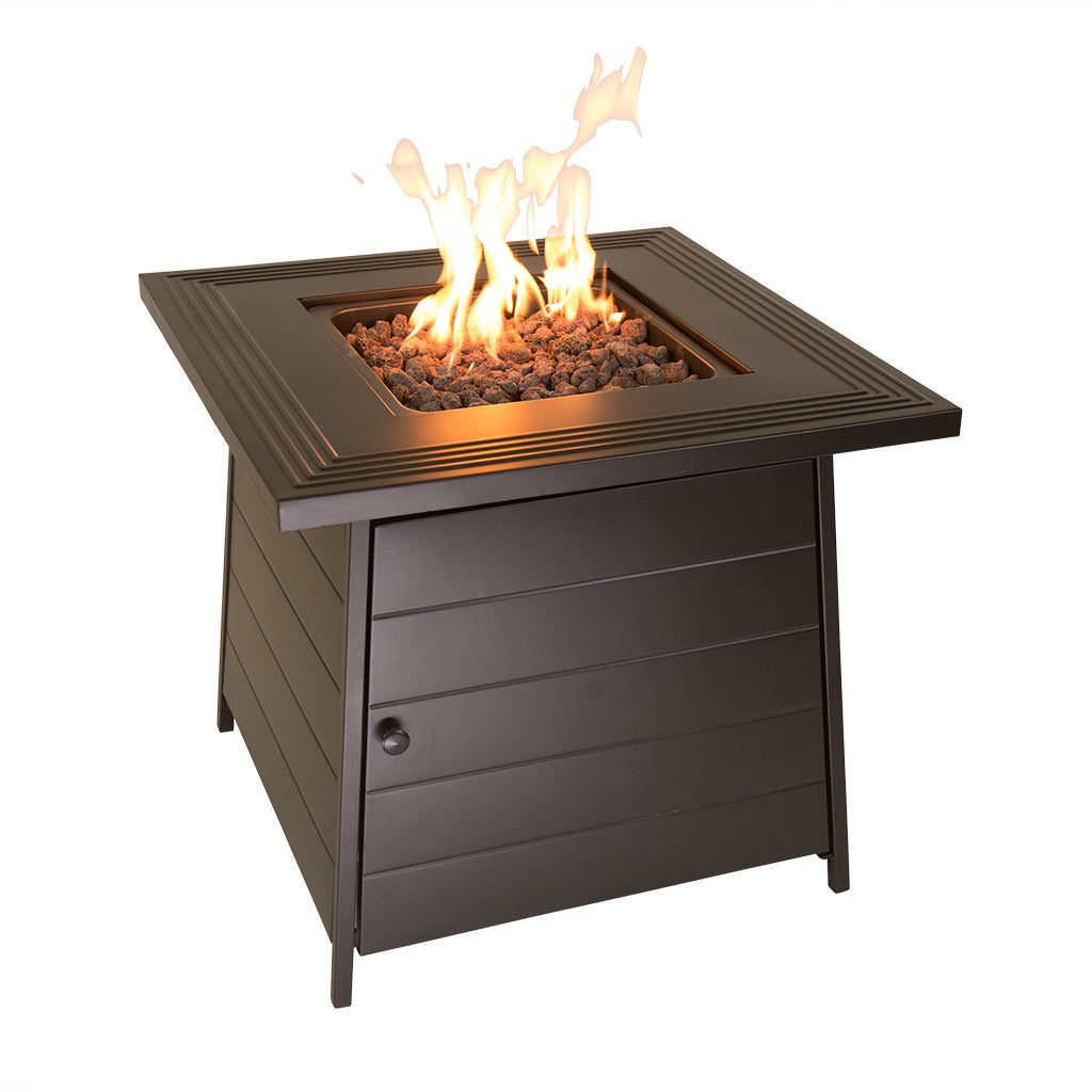 Endless Summer The Anderson, LP Gas Fire Pit 28" Steel Mantel - Backyard Livings