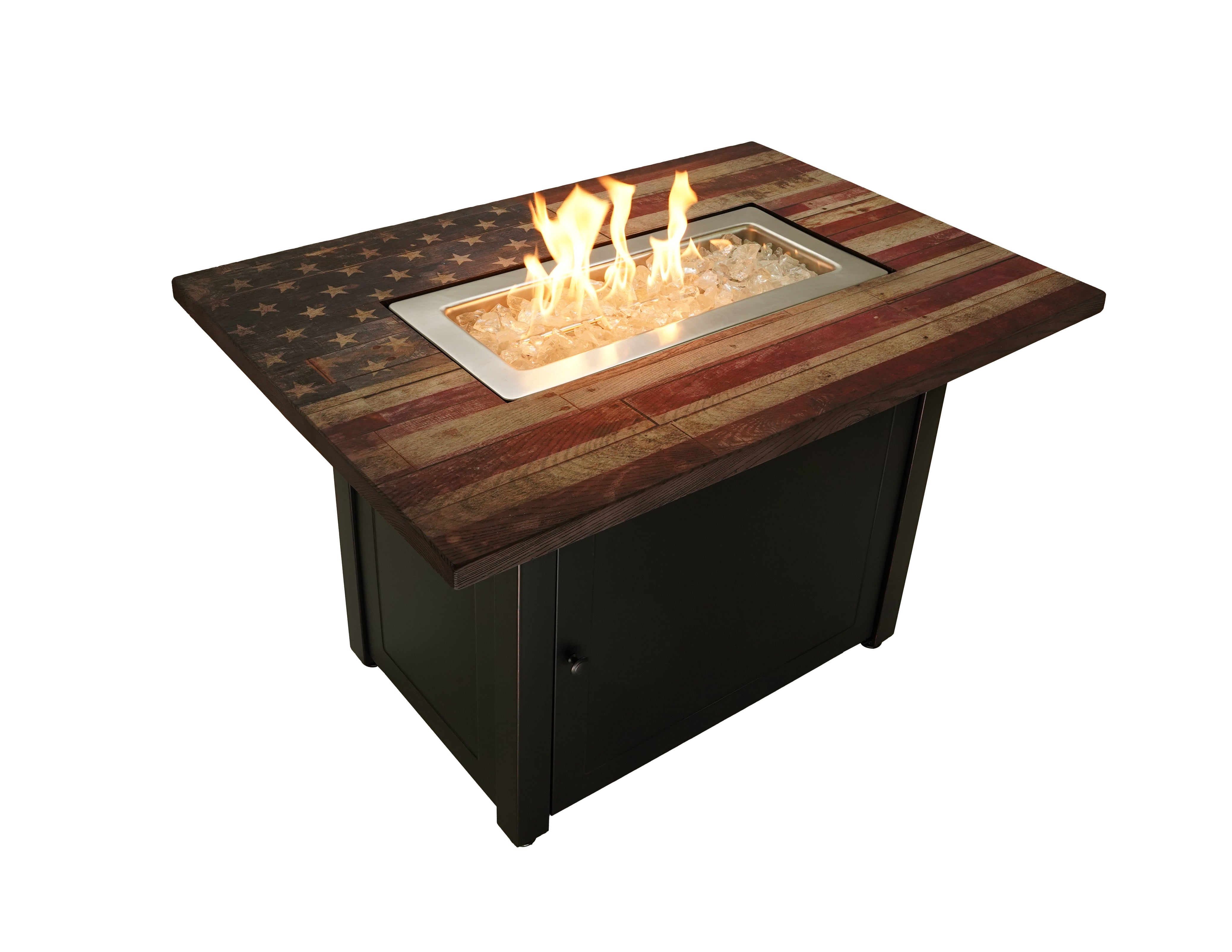 Endless Summer The Americana, 40 x 28 Rectangular Gas Outdoor Fire Pit - Backyard Livings
