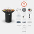 ARTEFLAME 40" BLACK LABEL GRILL - HIGH ROUND BASE - Backyard Livings