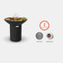ARTEFLAME 40" BLACK LABEL GRILL - HIGH ROUND BASE - Backyard Livings