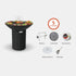 ARTEFLAME 40" BLACK LABEL GRILL - HIGH ROUND BASE - Backyard Livings