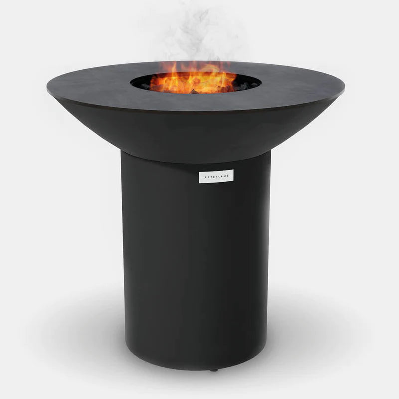 ARTEFLAME 40" BLACK LABEL GRILL - HIGH ROUND BASE - Backyard Livings