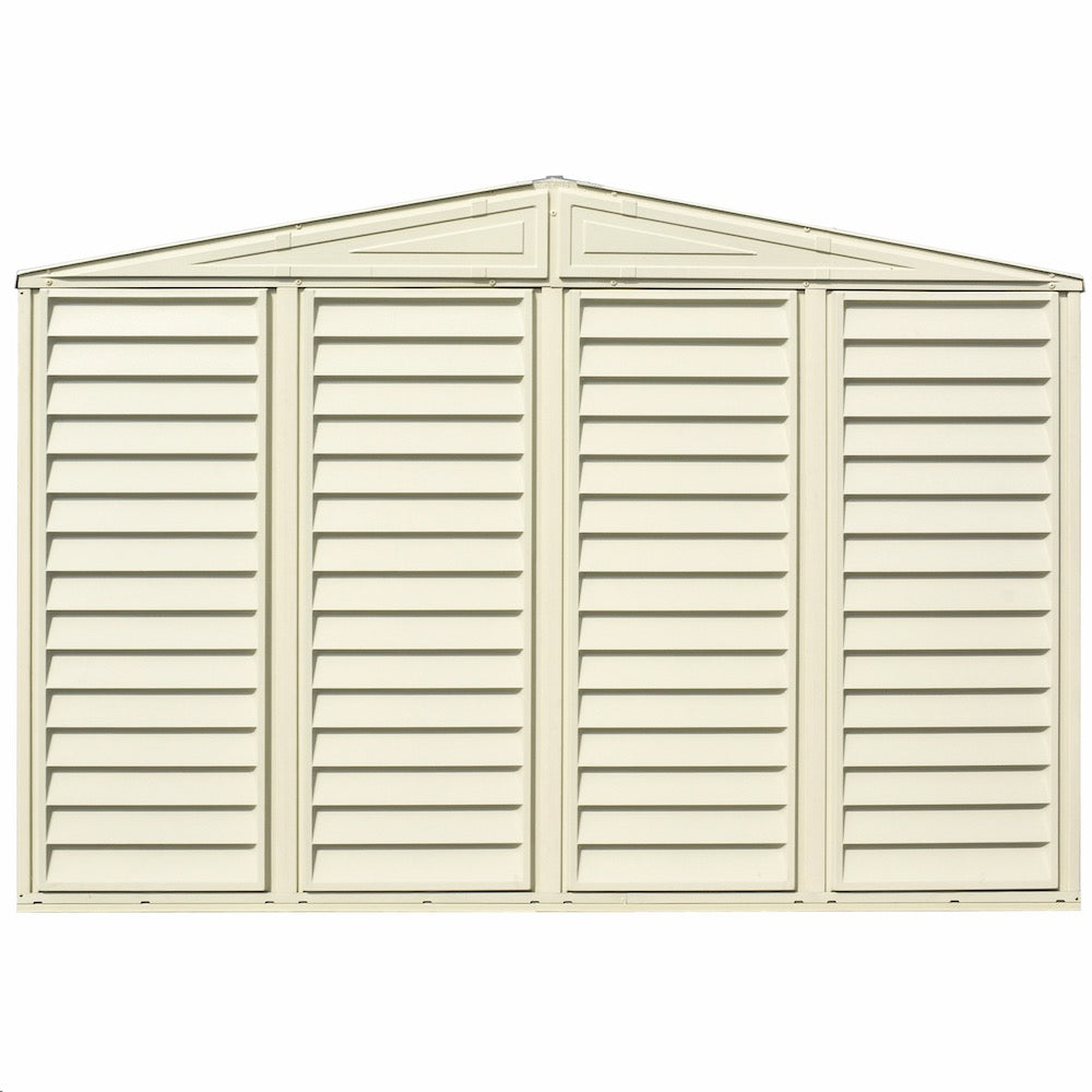 DuraMax 10.5ft x 5ft Woodbridge Vinyl Storage Shed with Foundation Kit (East Coast Purchase Only)