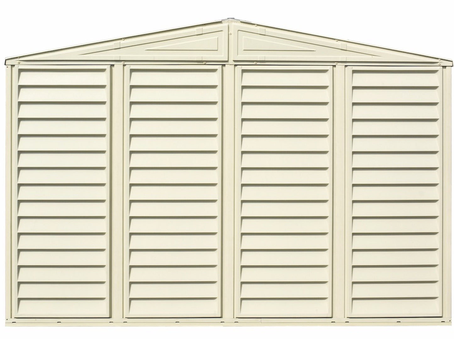 DuraMax 10.5ft x 3ft SidePro Vinyl Shed with Foundation Kit