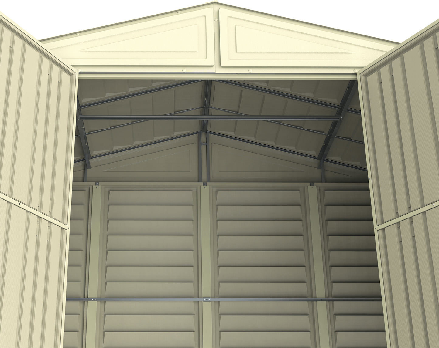DuraMax 10.5ft x 5ft Woodbridge Vinyl Storage Shed with Foundation Kit (East Coast Purchase Only)