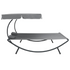 VidaXL Outdoor Lounge Bed with Canopy and Pillows Gray for Patio and Outdoors - Backyard Livings