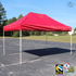 TUFF TENT WHITE Frame 10X15 Instant Pop Up Tent w/ RED Cover - Backyard Livings