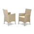 Wicker Patio Dining Set for Outdoors; Cream - Backyard Livings