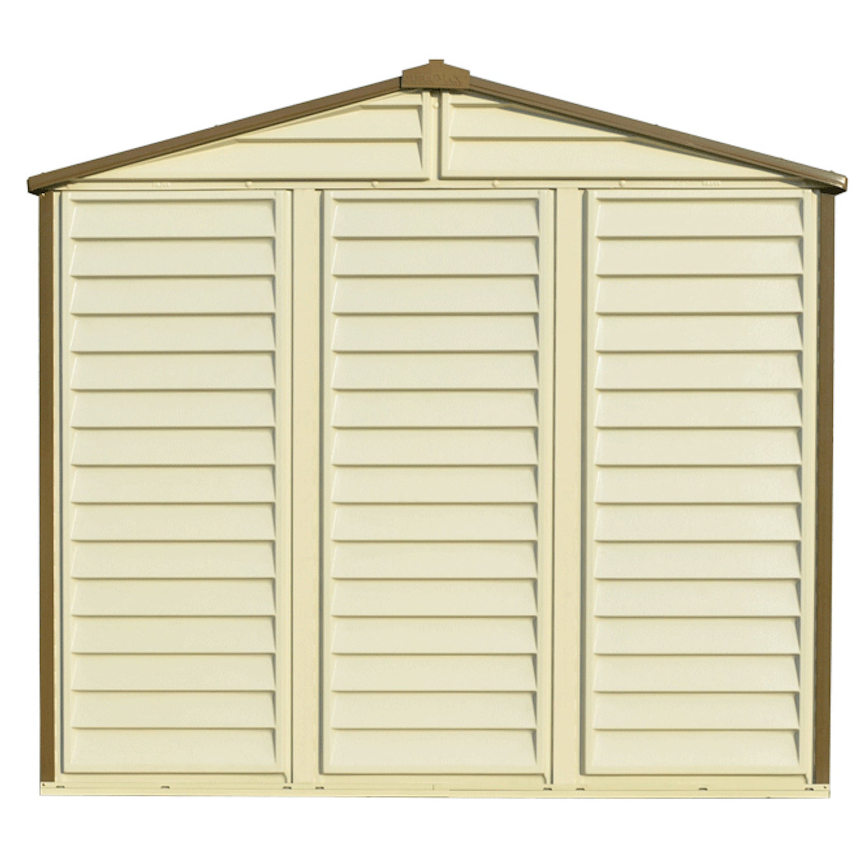 DuraMax 8ft x 5.5ft Storeall Vinyl Shed with Foundation Kit and window - Backyard Livings