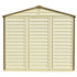 DuraMax 8ft x 5.5ft Storeall Vinyl Shed with Foundation Kit and window - Backyard Livings