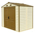 DuraMax 8ft x 5.5ft Storeall Vinyl Shed with Foundation Kit and window - Backyard Livings