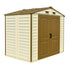 DuraMax 8ft x 5.5ft Storeall Vinyl Shed with Foundation Kit and window - Backyard Livings