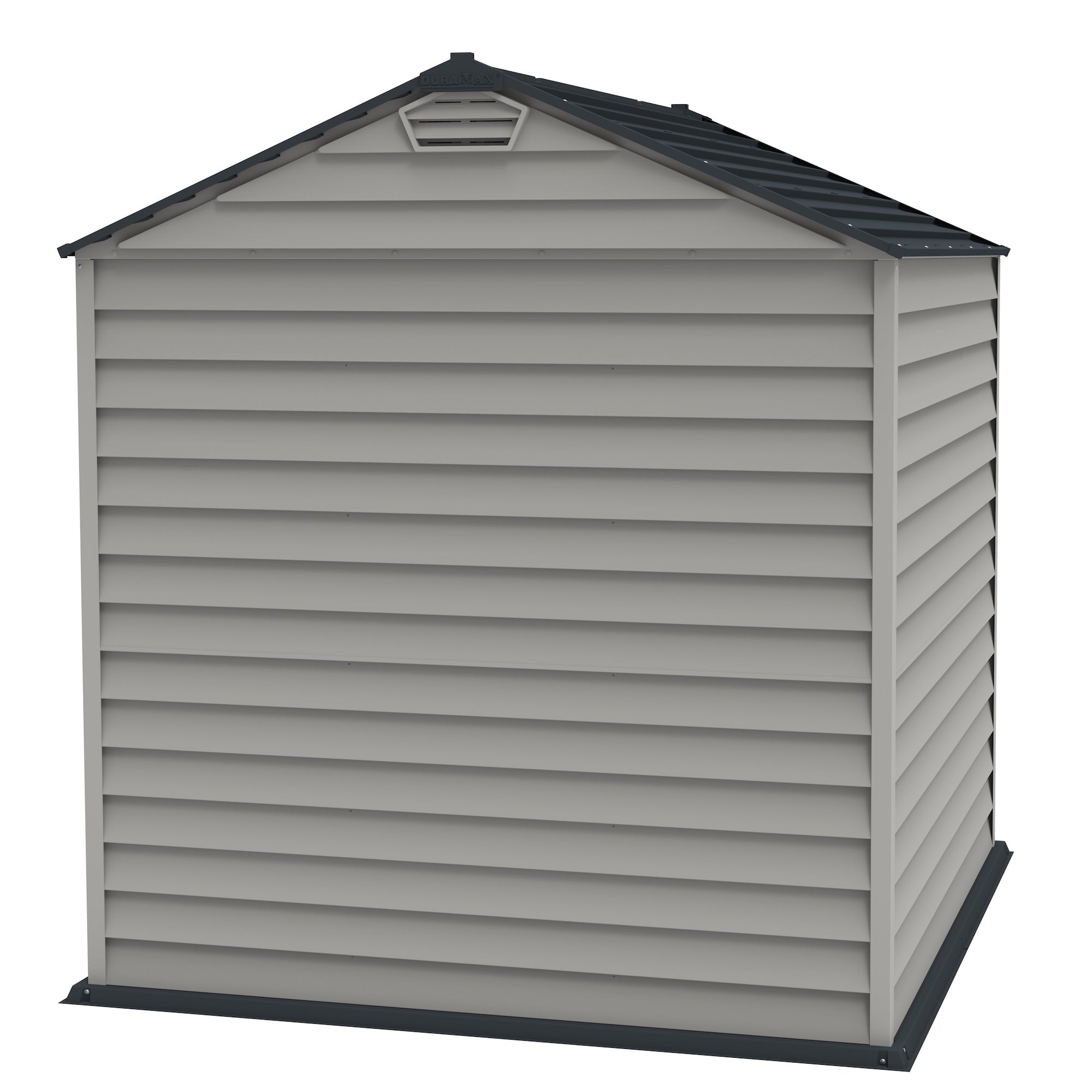 DuraMax 7ft x 7ft StoreMax Plus Vinyl Shed with Molded Floor (West Coast Purchase Only) - Backyard Livings