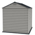 DuraMax 7ft x 7ft StoreMax Plus Vinyl Shed with Molded Floor (West Coast Purchase Only) - Backyard Livings
