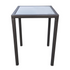 Tropez Outdoor Patio Wicker Bar Table with Black Glass Top - Backyard Livings