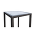 Tropez Outdoor Patio Wicker Bar Table with Black Glass Top - Backyard Livings