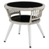 Monaco Rope Wicker 3-Piece Patio Conversation Set with Cushions in Grey - Backyard Livings