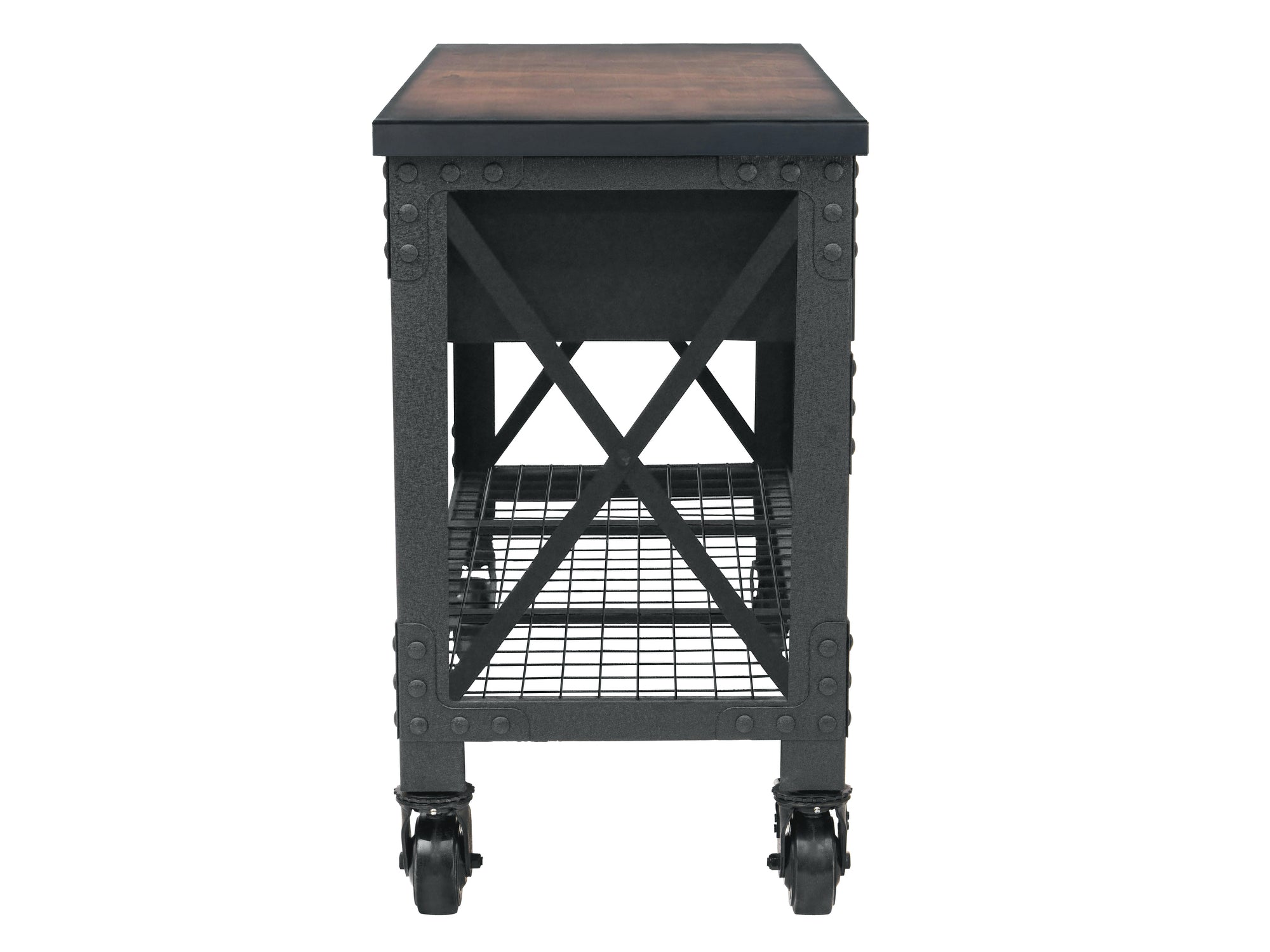 Duramax 72 In x 24 In. 3 Drawer Rolling Industrial Workbench with Wood Top