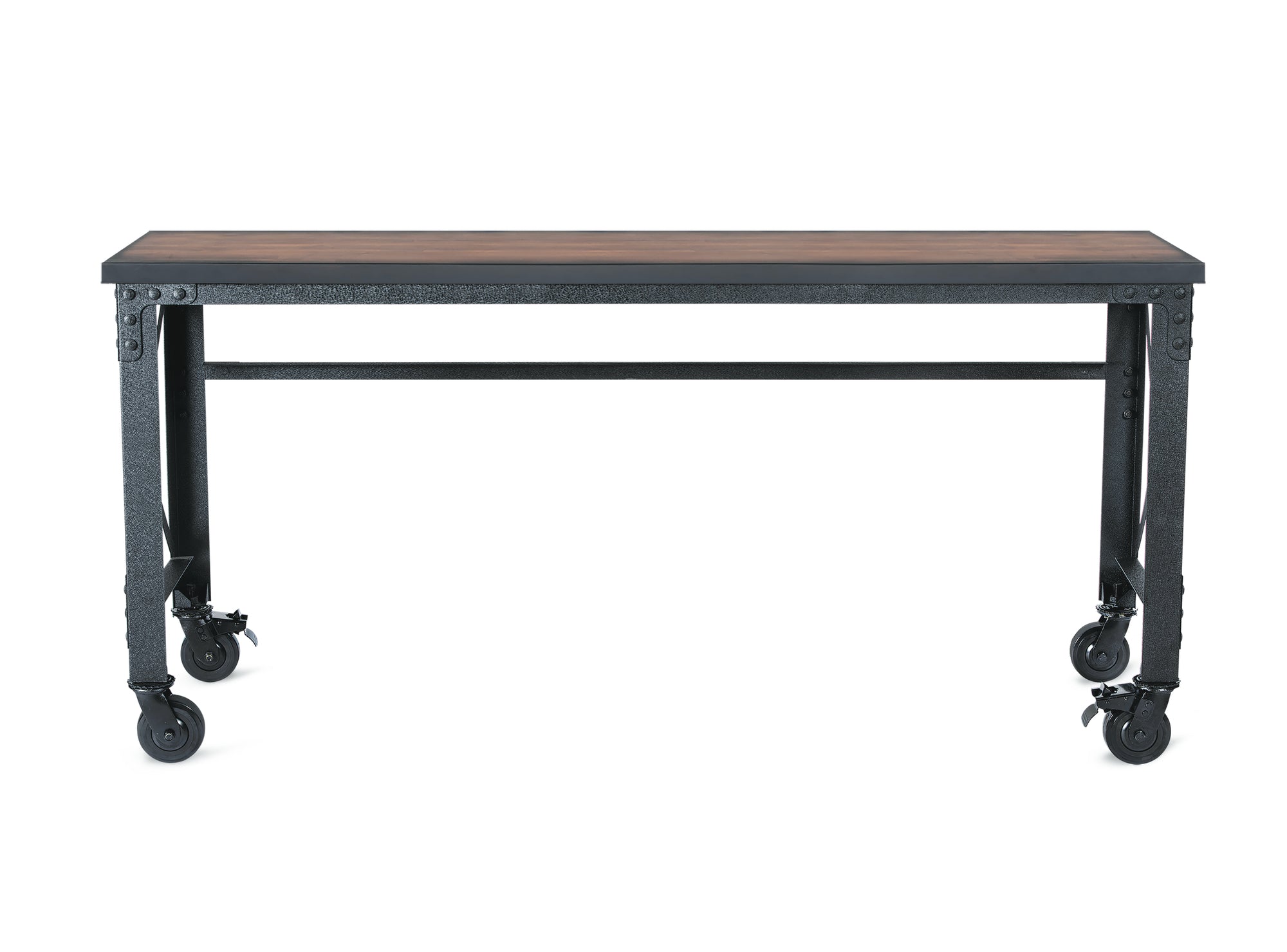 Duramax Rolling Industrial Worktable Desk with Solid Wood Top (4 Sizes)