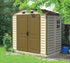 DuraMax 8ft x 5.5ft Storeall Vinyl Shed with Foundation Kit and window - Backyard Livings