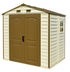 DuraMax 8ft x 5.5ft Storeall Vinyl Shed with Foundation Kit and window - Backyard Livings