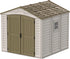 DuraMax 8ft x 8ft DuraPlus Vinyl Shed Kit with Foundation and Window - Backyard Livings