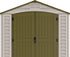 DuraMax 8ft x 8ft DuraPlus Vinyl Shed Kit with Foundation and Window - Backyard Livings