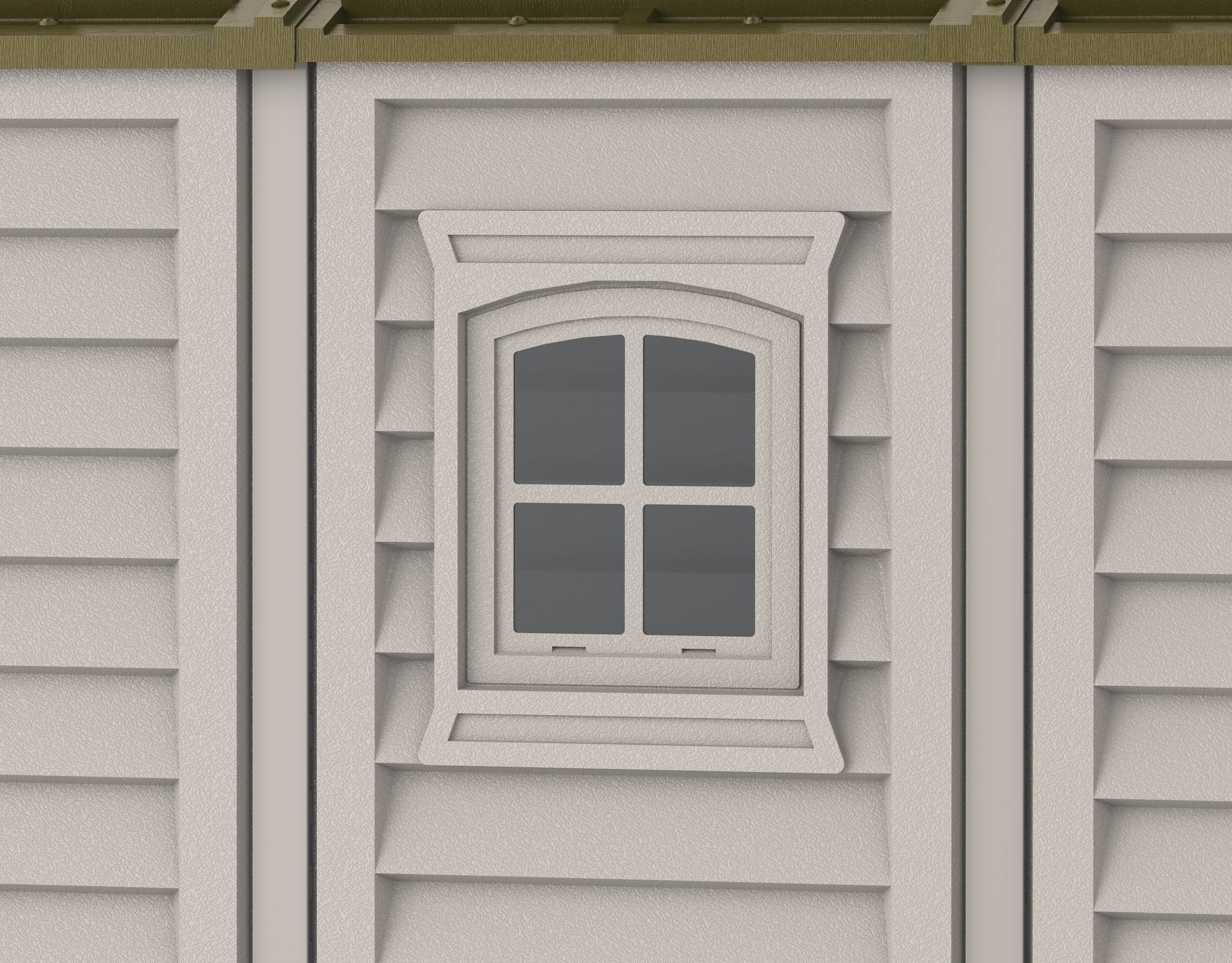 DuraMax 8ft x 8ft DuraPlus Vinyl Shed Kit with Foundation and Window - Backyard Livings