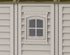 DuraMax 8ft x 8ft DuraPlus Vinyl Shed Kit with Foundation and Window - Backyard Livings
