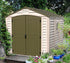 DuraMax 8ft x 8ft DuraPlus Vinyl Shed Kit with Foundation and Window - Backyard Livings