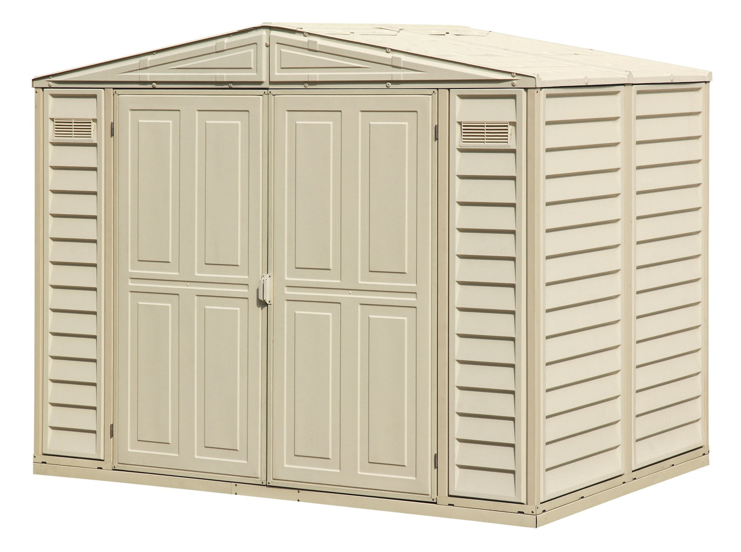 Duramax 8ft x 5.5ft Duramate Vinyl Storage Shed with Foundation