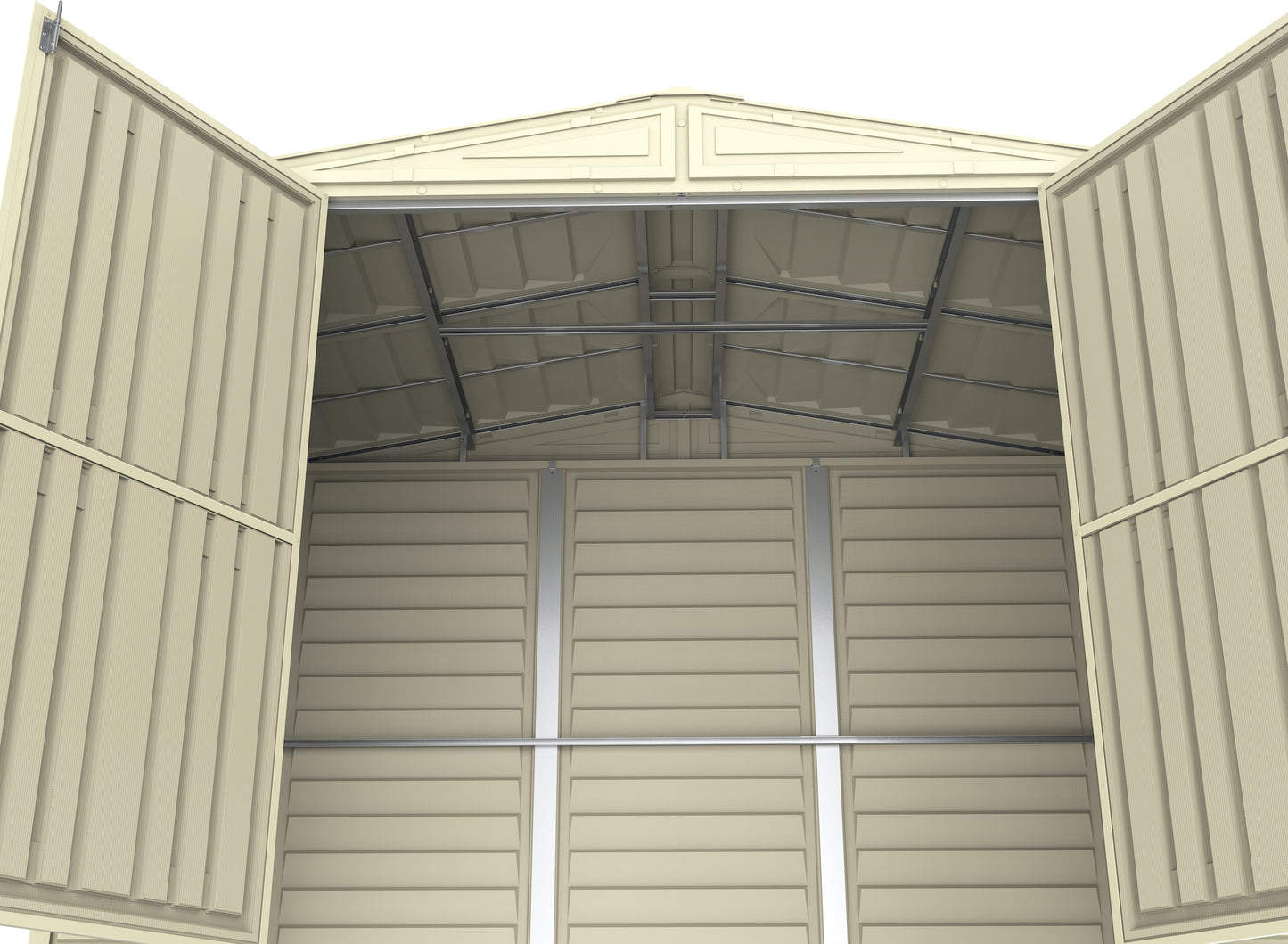Duramax 8ft x 5.5ft Duramate Vinyl Storage Shed with Foundation