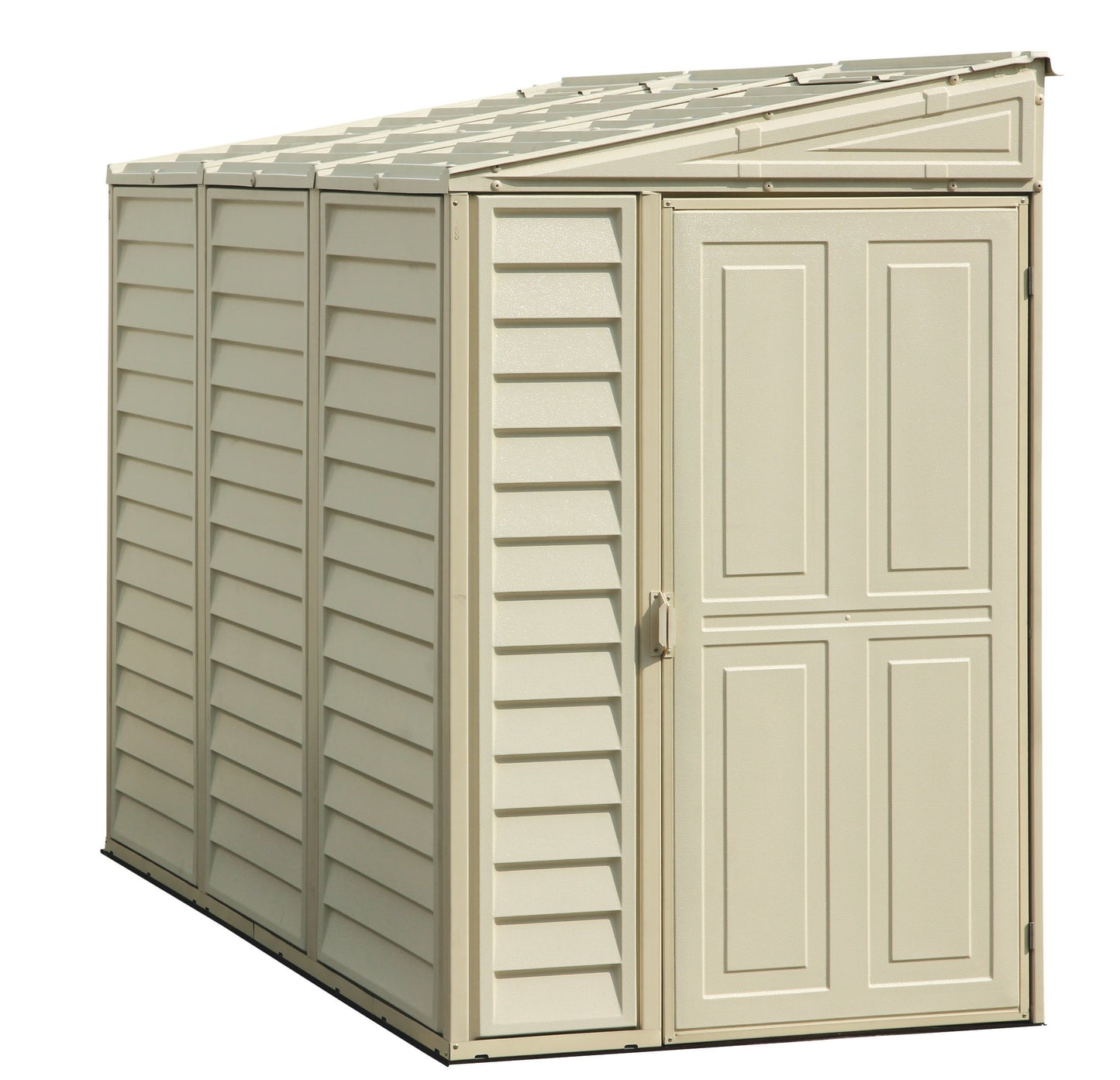 Duramax 4ft x 8ft Sidemate Vinyl Resin Outdoor Storage Shed With Foundation Kit