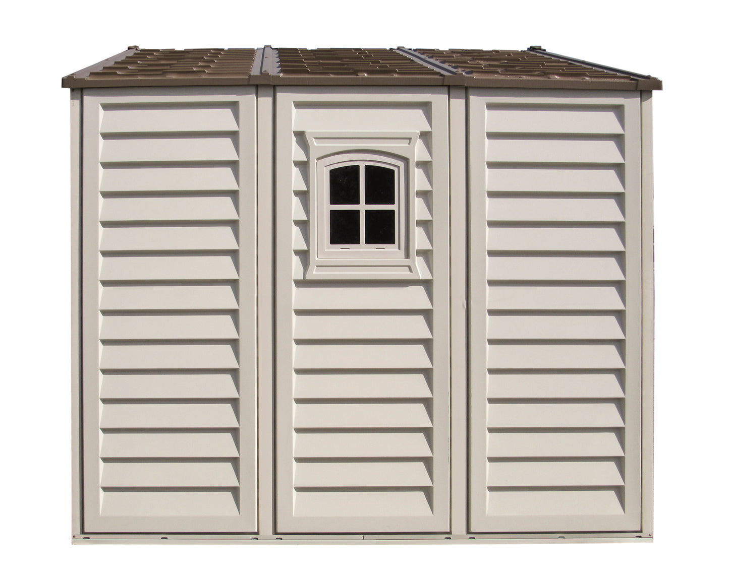 DuraMax 10.5 ft x 8ft Woodbridge Plus Shed w/ Foundation Kit & Window