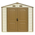 Duramax sheds DuraMax 8ft x 5.5ft Storeall Vinyl Shed with Foundation Kit and window
