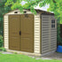 Duramax sheds DuraMax 8ft x 5.5ft Storeall Vinyl Shed with Foundation Kit and window