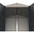 Duramax Vinyl Sheds YardMate Plus 5 ft. 6 in. x 8ft. Gray Vinyl Storage Shed (West Coast Only)