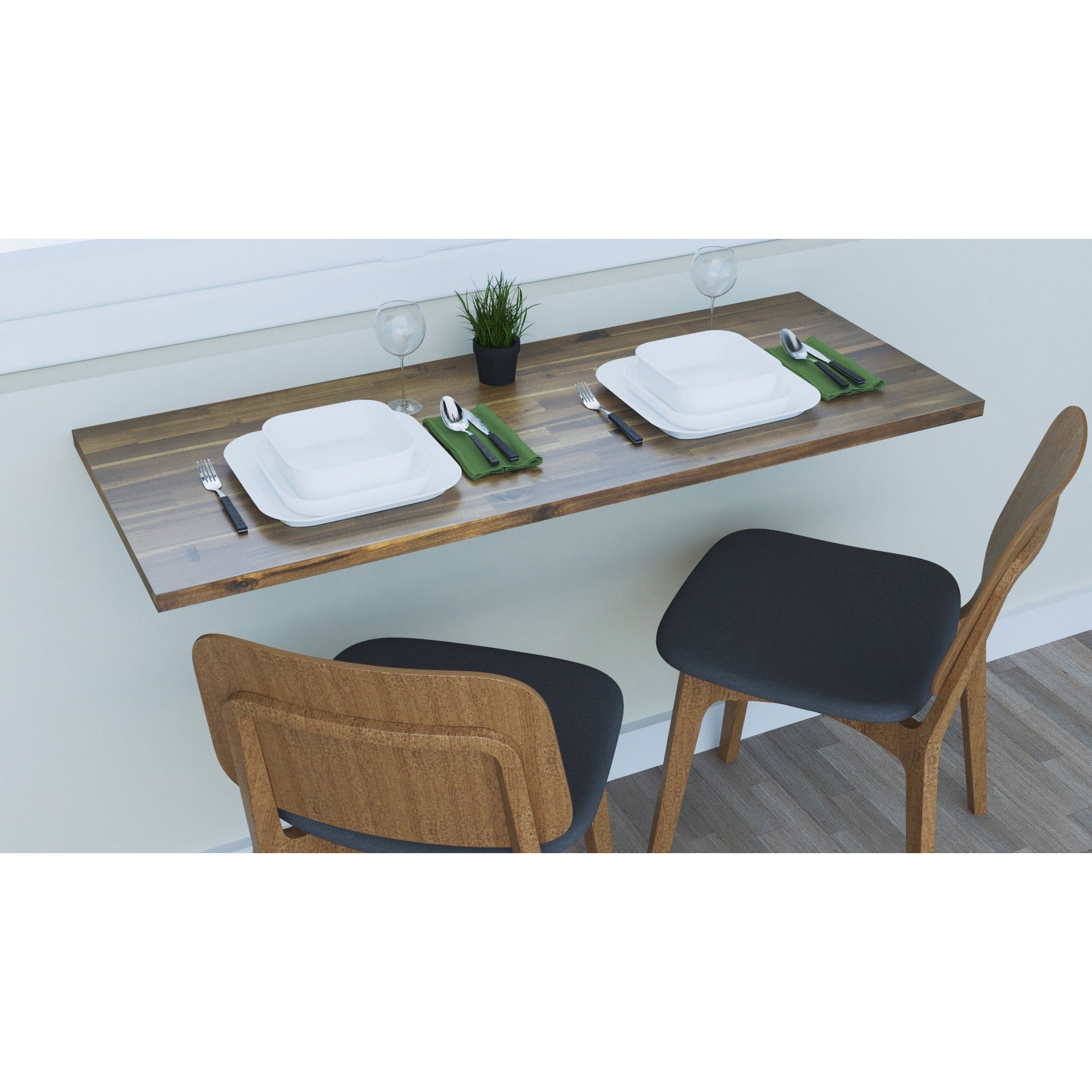 Durasheds Folding Tables DuraMax Spence 48" Wall Mounted Folding Workbench / Table/ Desk 20” x 48”