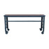 Durasheds furniture Duramax Rolling Industrial Desk with Wooden Top (4 Size Options)