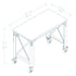 Durasheds furniture Duramax Rolling Industrial Desk with Wooden Top (4 Size Options)