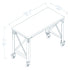 Durasheds furniture Duramax Rolling Industrial Desk with Wooden Top (4 Size Options)