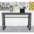 Durasheds furniture Duramax Rolling Industrial Desk with Wooden Top (4 Size Options)