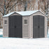 Durasheds Vinyl Sheds Duramax Apex Pro 10.5'X8' Vinyl Shed with Foundation, 2 Windows and Side Door