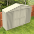 DuraMax 10.5ft x 2.75ft SidePro Vinyl Shed with Foundation Kit - Backyard Livings