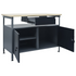 Workbench Black 47.2"x23.6"x33.5" Steel - Backyard Livings