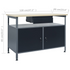 Workbench Black 47.2"x23.6"x33.5" Steel - Backyard Livings